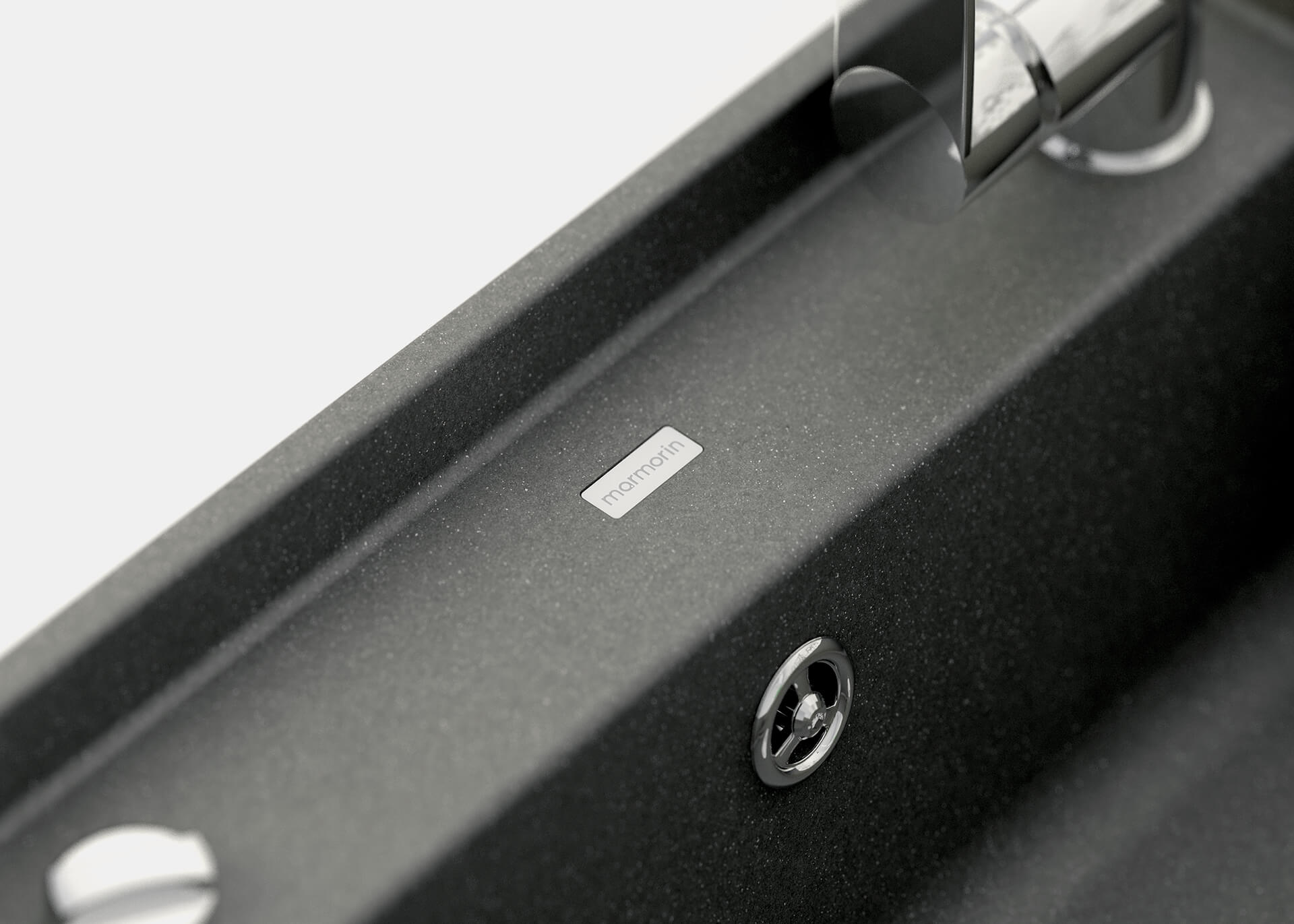 Modern fixture with Marmorin logo and minimalist design